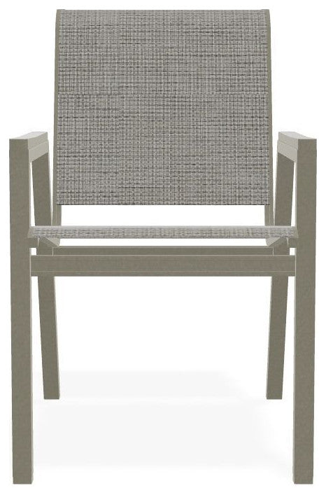 Bazza Sling Stackable Outdoor Dining Chair, Burke/Storm