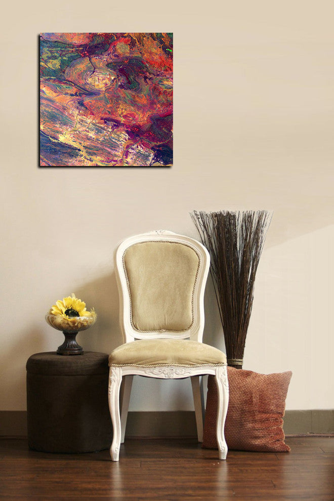 Epic Graffiti "Earth As Art: Australian Iron" Giclee Canvas Wall Art, 18"x18"
