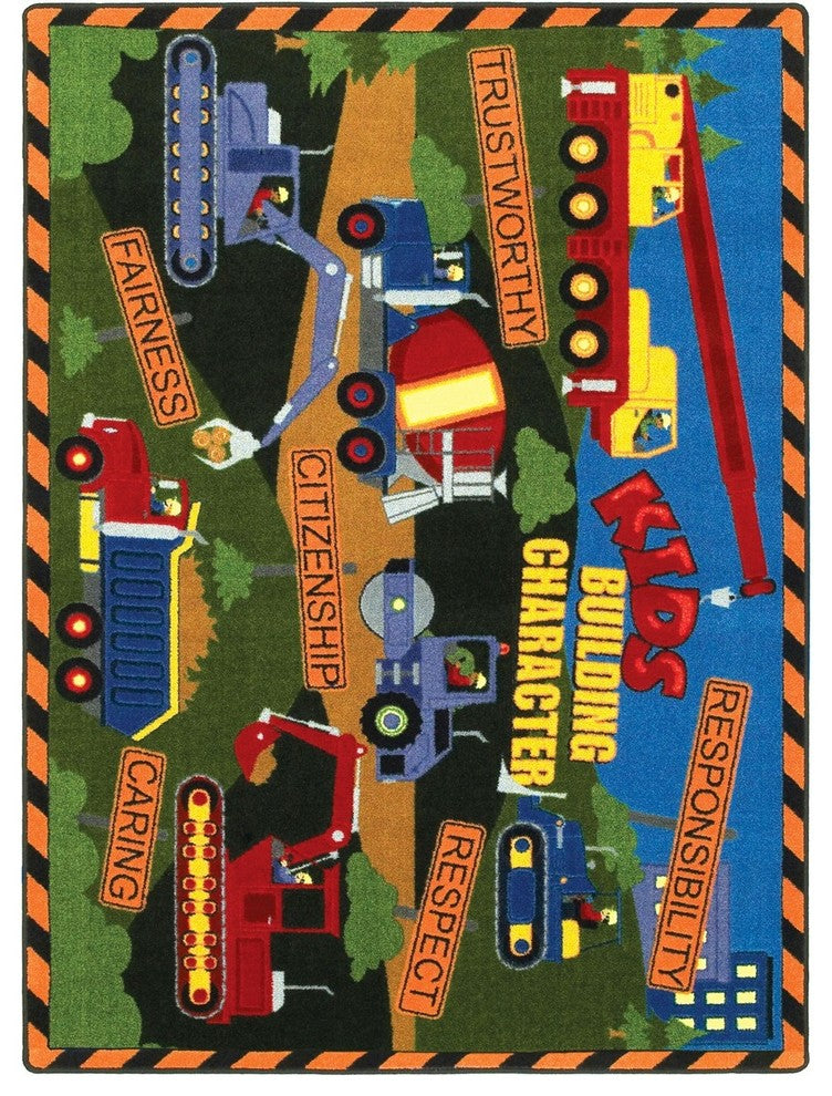 Kid Essentials Rug, Kid's Building Character, 7'8"x10'9"