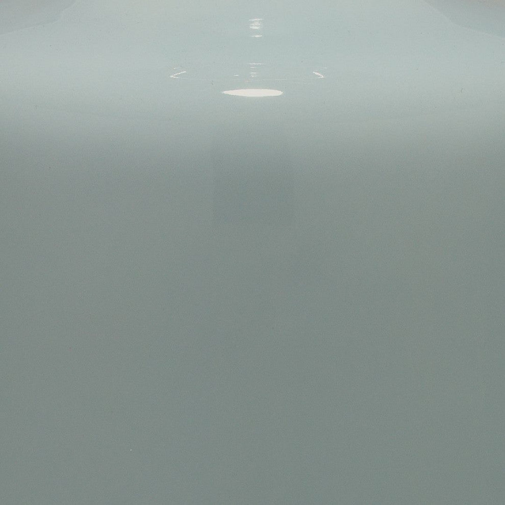 Modern Farmhouse Light Blue Milk Jug Shaped Table Lamp 22 in Glass Round