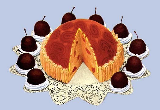 Spanish Bomb Cake- Gallery Wrapped Canvas Art 28" x 42"