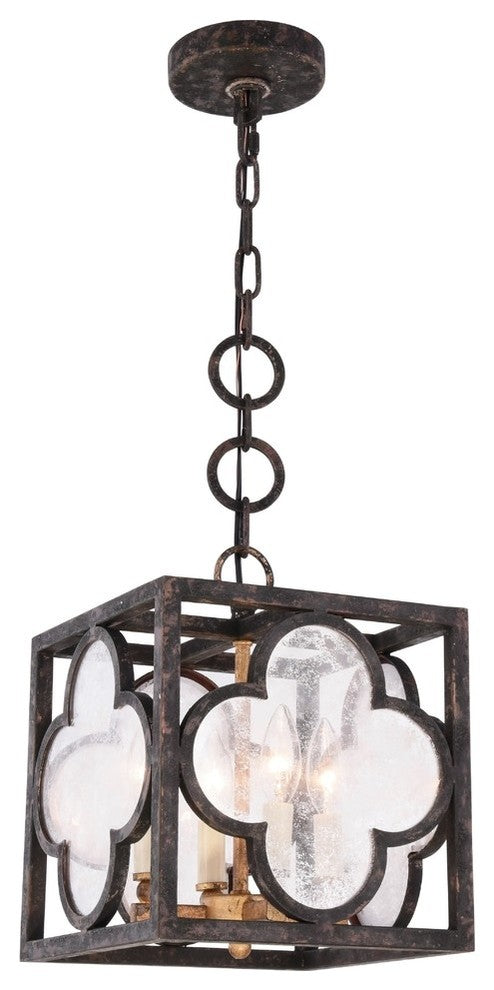 Elegant Lighting Trinity Collection Pendant, Aged Copper