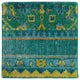 Surya Zahra ZHA-4000 8'x11' Rug, Teal/Lime/Olive/Dark Green/Dark Blue/Aqua