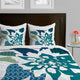Deny Designs Karen Harris Constance In Blue Blossom Duvet Cover-Lightweight
