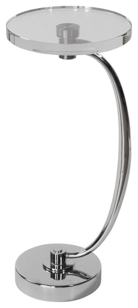 Uttermost Waveney Nickel Drink Table