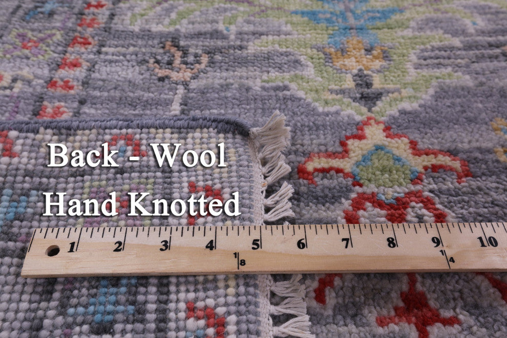 Handmade Turkish Oushak Wool Rug 9' 0" X 12' 0" - Q15608