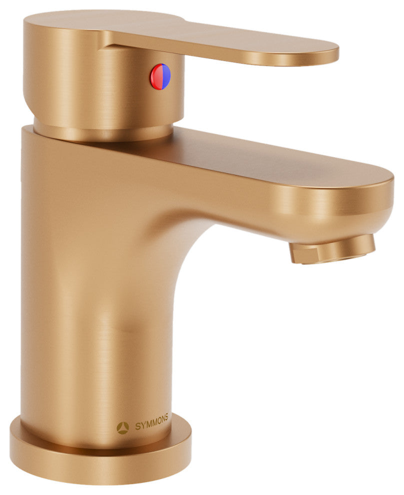 Identity Single-Handle Single Hole Faucet With Drain Assembly, 1.0 gpm, Brushed Bronze, Push Pop Drain