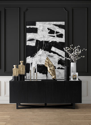 Ceramic 18"H Lined Cylinder Vase, White