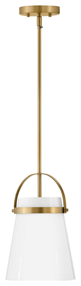 Lark 83057 Tori 1 Light 9"W Mini Pendant / Semi-Flush Ceiling - Black