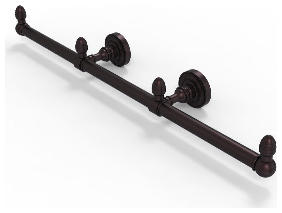 Dottingham 3 Arm Guest Towel Holder, Antique Bronze