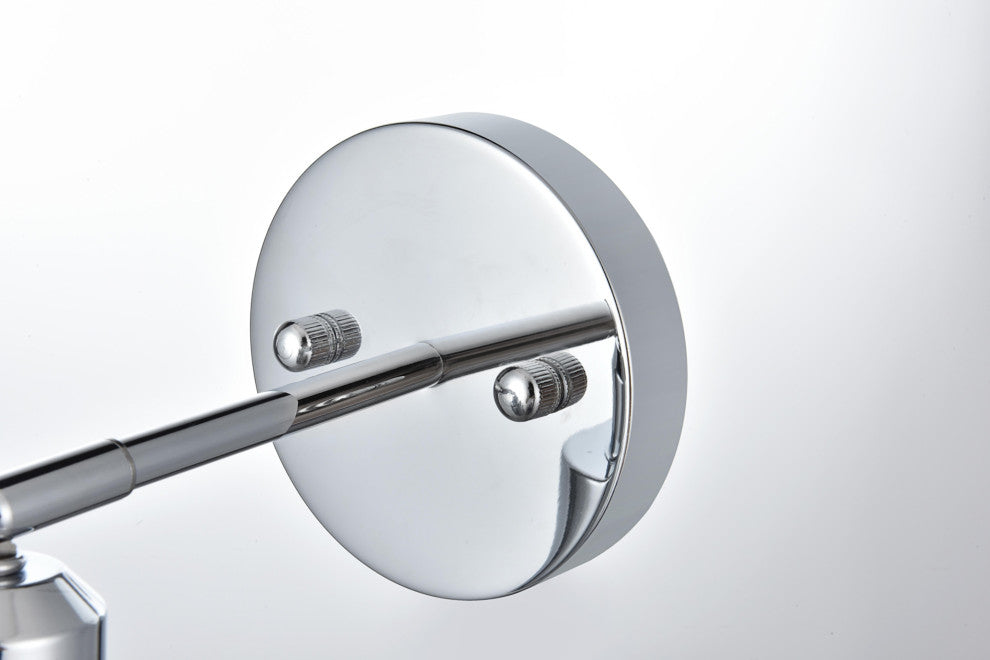 Elegant Lighting LD2354 Halycon 11" Tall Bathroom Sconce - Chrome