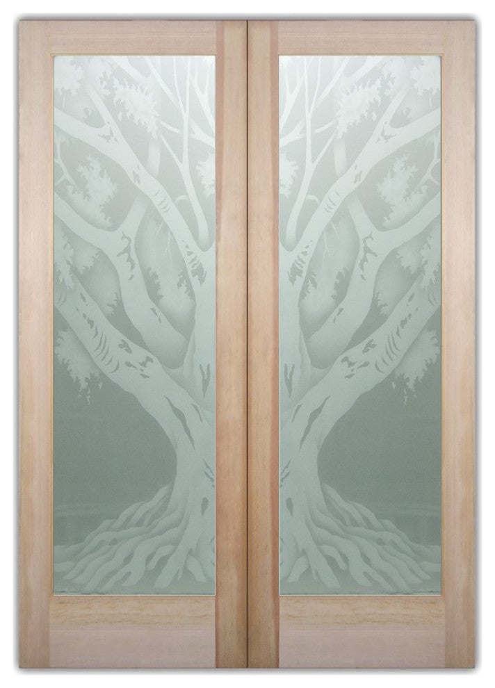 Interior Prehung Door or Interior Slab Door - Oak Tree II - Primed - 24" x...