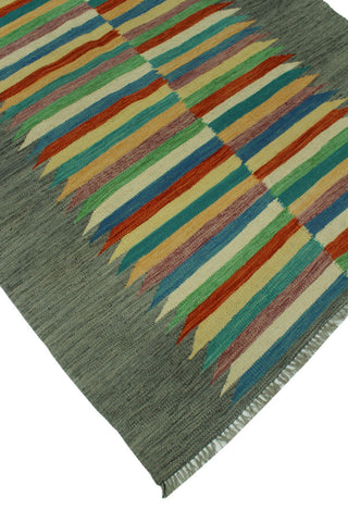 Winchester Kilim Khaleeq Rust/Blue Rug, 4'0x5'10