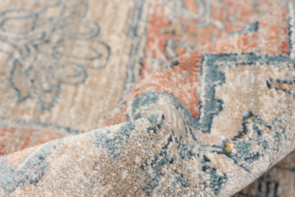 eCarpetGallery Living Room Rug, Beige, 5'3" x 6'7"