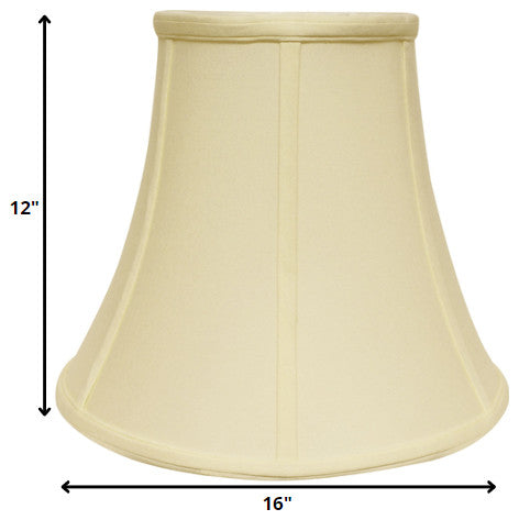 16" Ivory Premium Bell No Slub Lampshade