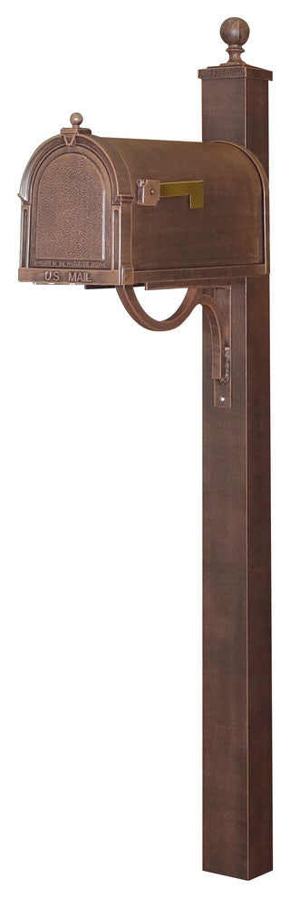Berkshire Curbside Mailbox with Springfield Mailbox Post