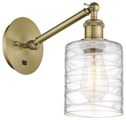 Innovations 317-1W-AB-G1113 1-Light Sconce, Antique Brass