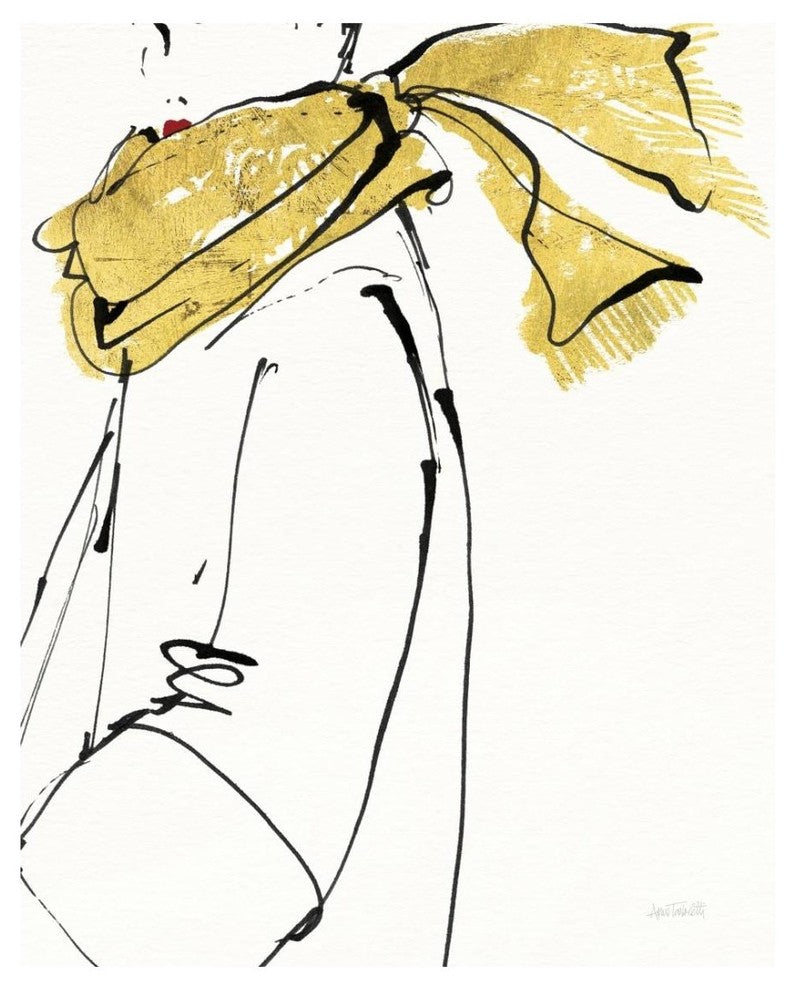 "Fashion Strokes II no Splatter" Digital Paper Print by Anne Tavoletti, 22"x26"