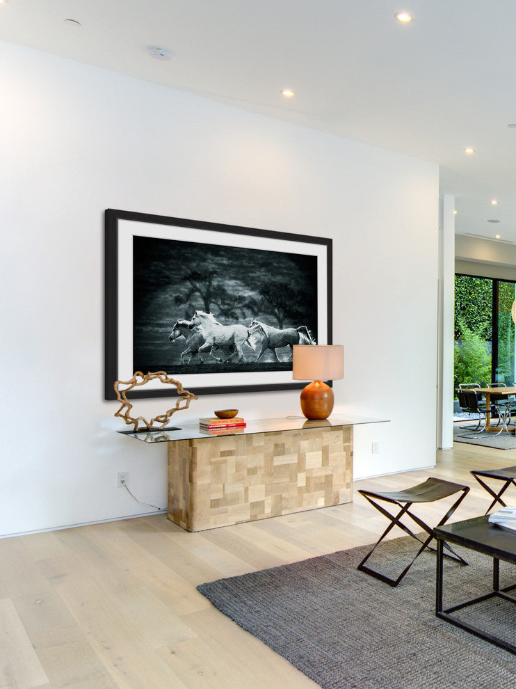 "Blue Arabians" Framed Painting Print, 45x30