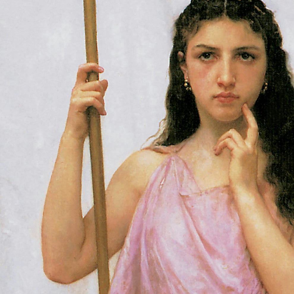 "Young Priestess 1902" Stretched Canvas Replica, 11.5"x19"