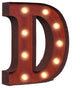 Vintage Retro Lights and Signs Letter "D"