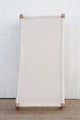 Bleached Wood and White Woven Charpai Coffee Table
