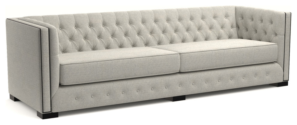 Nativa Interiors Mirel 108" Sofa, Gray, Classic Depth