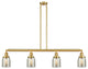 INNOVATIONS 214-SG-G58-LED 4-Light Island Light Satin Gold