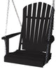 Poly Adirondack Swing, Black
