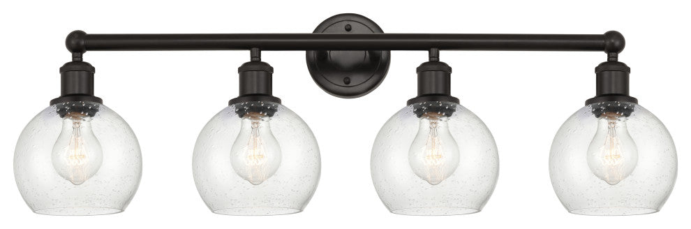 Innovations 616-4W-OB-G124-6 4 Light Bath Vanity Light, Oil Rubbed Bronze