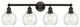 Innovations 616-4W-OB-G124-6 4 Light Bath Vanity Light, Oil Rubbed Bronze