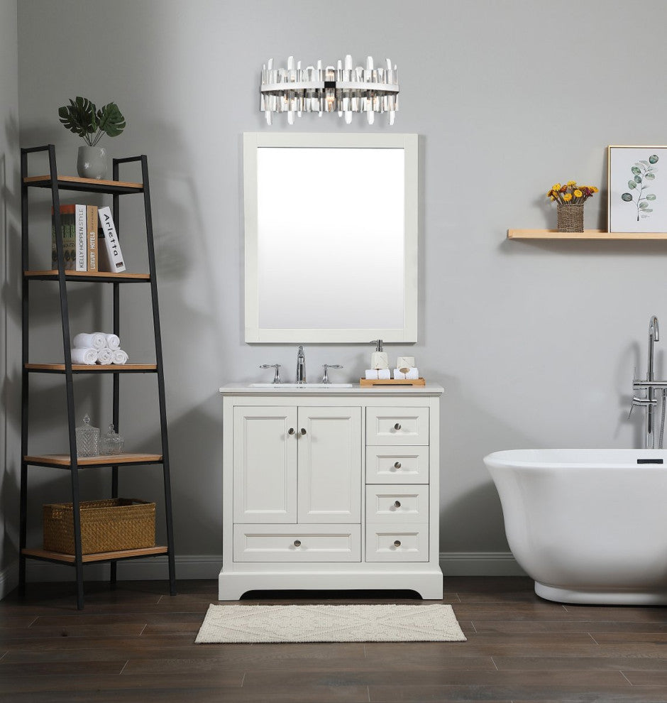 Modern Chrome 6-Light Bath Sconces