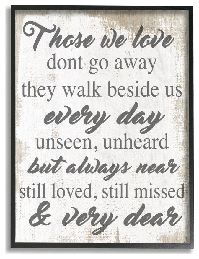 Stupell Industries Those We Love Inspirational Family Home Word Design, 24"x30"