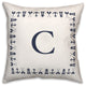Nautical Monogram - C 18x18 Indoor / Outdoor Pillow