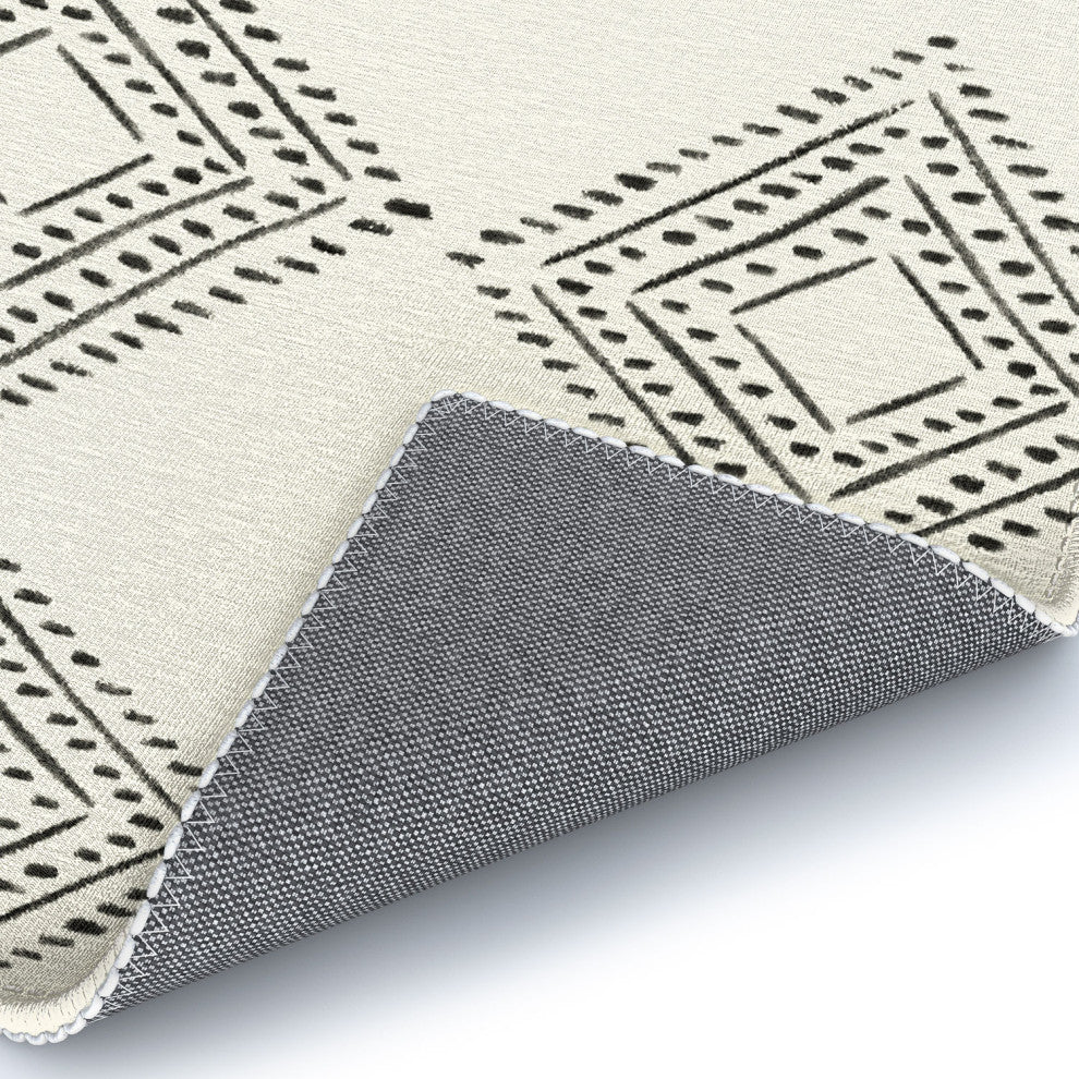 Schatzi Brown Nora Fancy Diamond Beige Area Rug