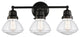 Innovations 623-3W-BK-G324 3-Light Bath Vanity Light, Matte Black