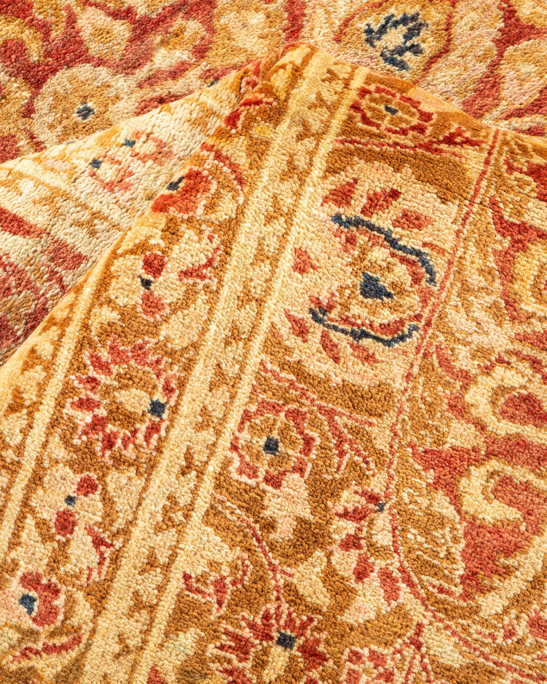Mogul, One-of-a-Kind Hand-Knotted Area Rug Orange, 6'2"x9'4"