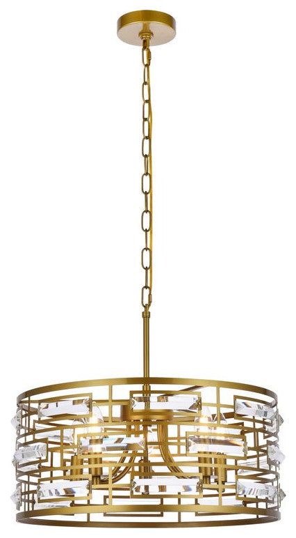 Kenny 18.5" Pendant, Brass