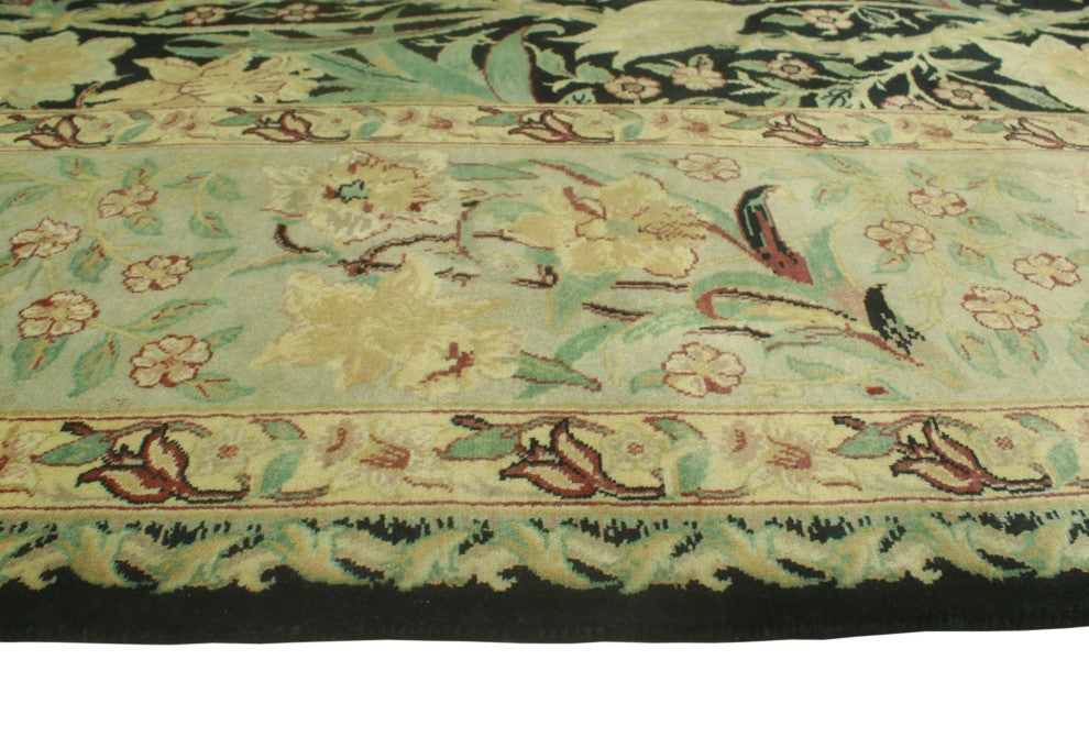 Pak-Persian Marlowe Black/Bone Gray Rug, 8'2x10'1