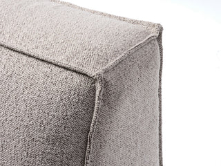 Deep Seat Modular Small Chaise Sectional, 2 Piece, Taupe Boucle, Right