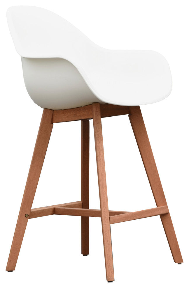 Amazonia Charlotte 2-Piece Armchair Set | Eucalyptus Wood | Ideal for Patio, Dar