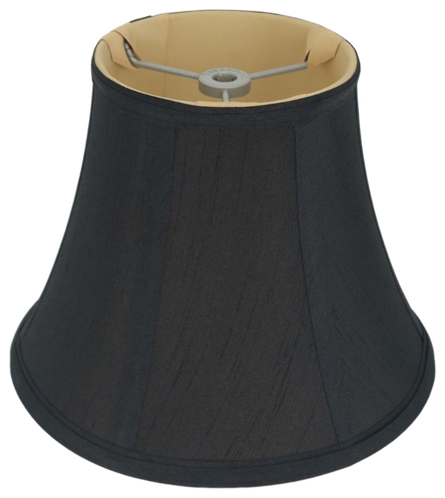 Bell Lamp Shade, 5x9x7", Black, Set of 2
