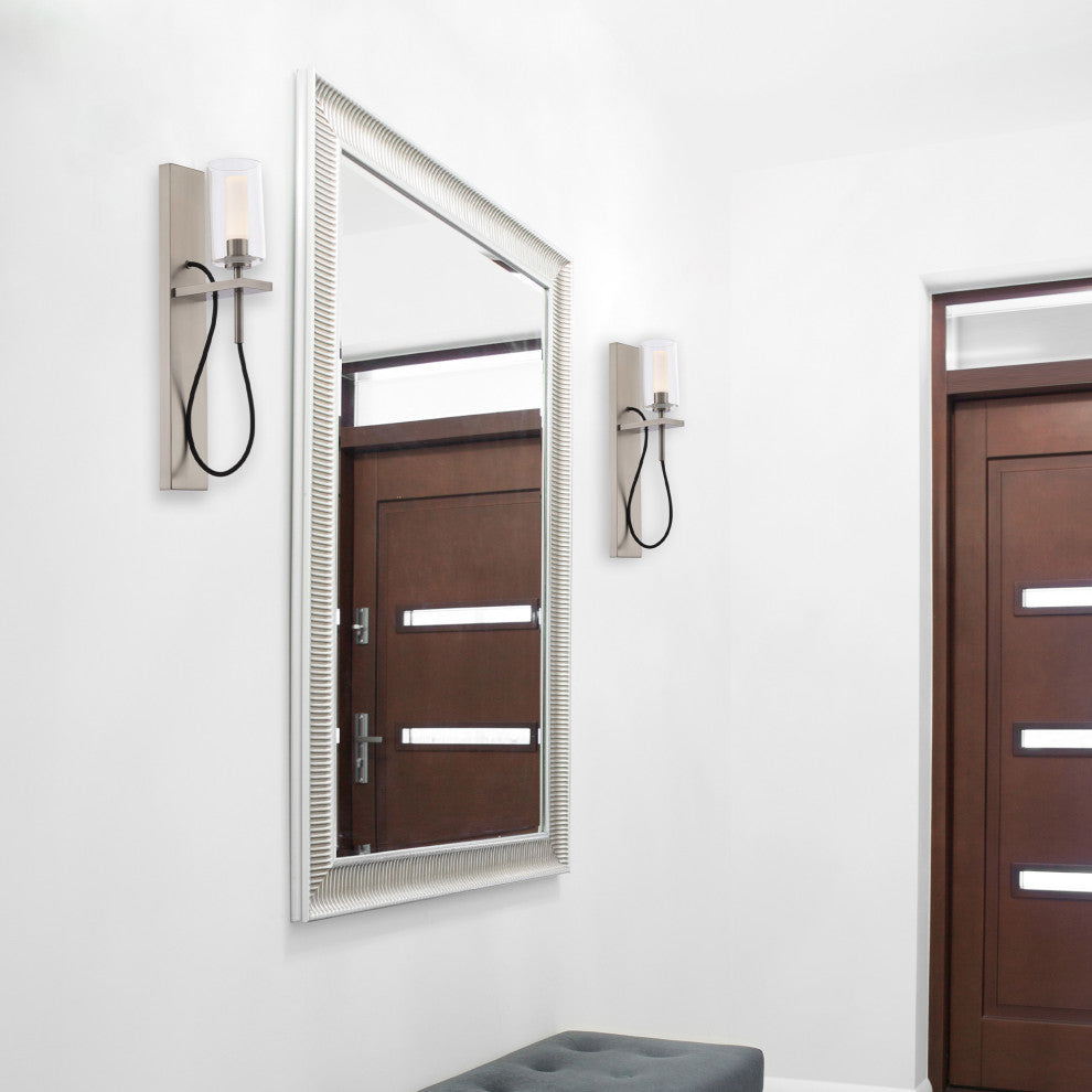 18" LED Wall Sconce 3000K, Aged Brass
