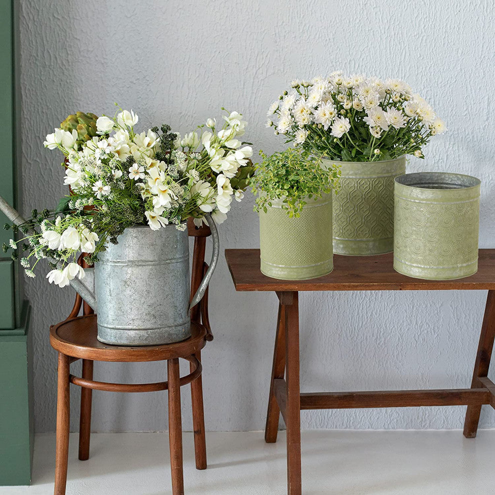 3 Piece Intricate Cache Pot Planter Set