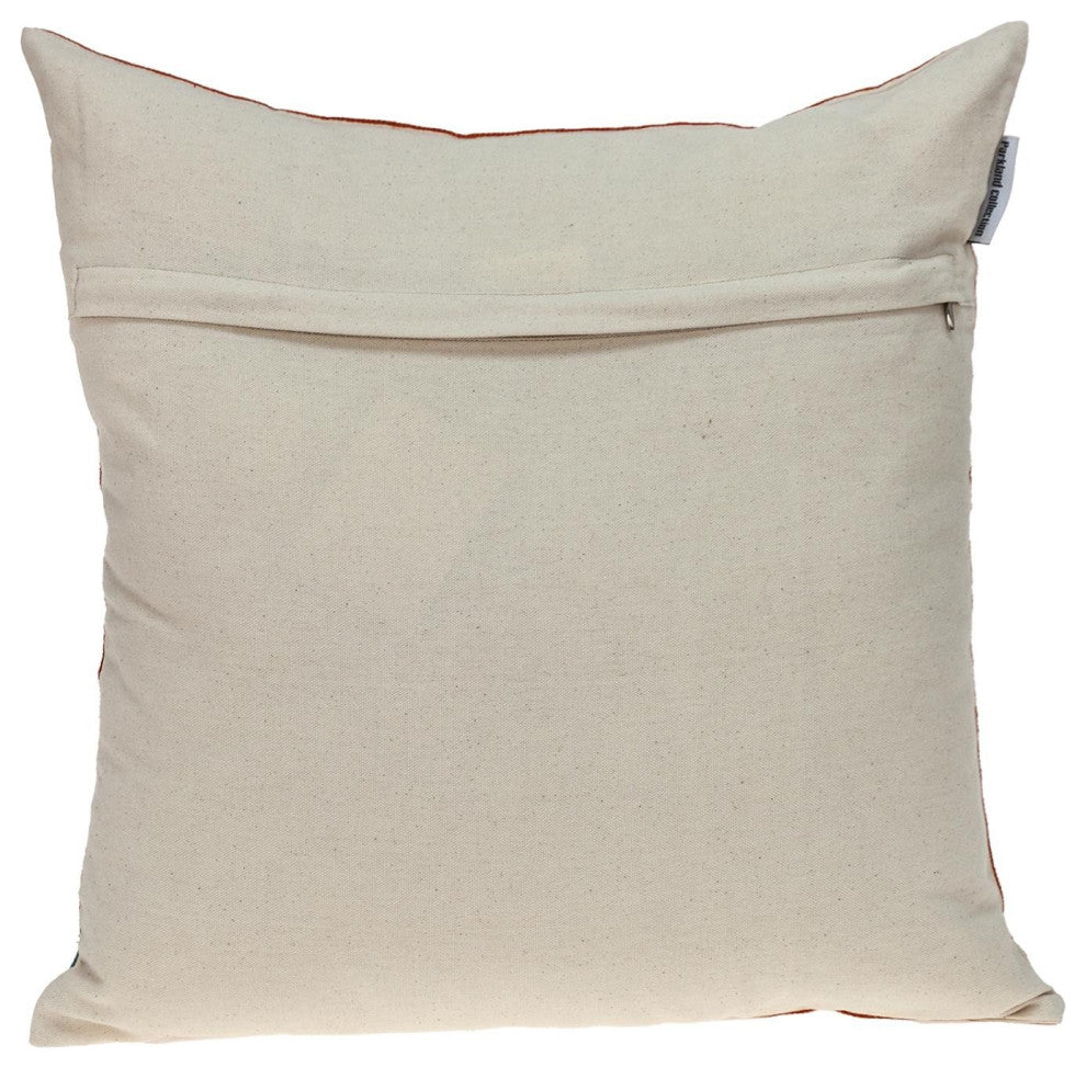 Floral Embroidered Multicolor Decorative Pillow