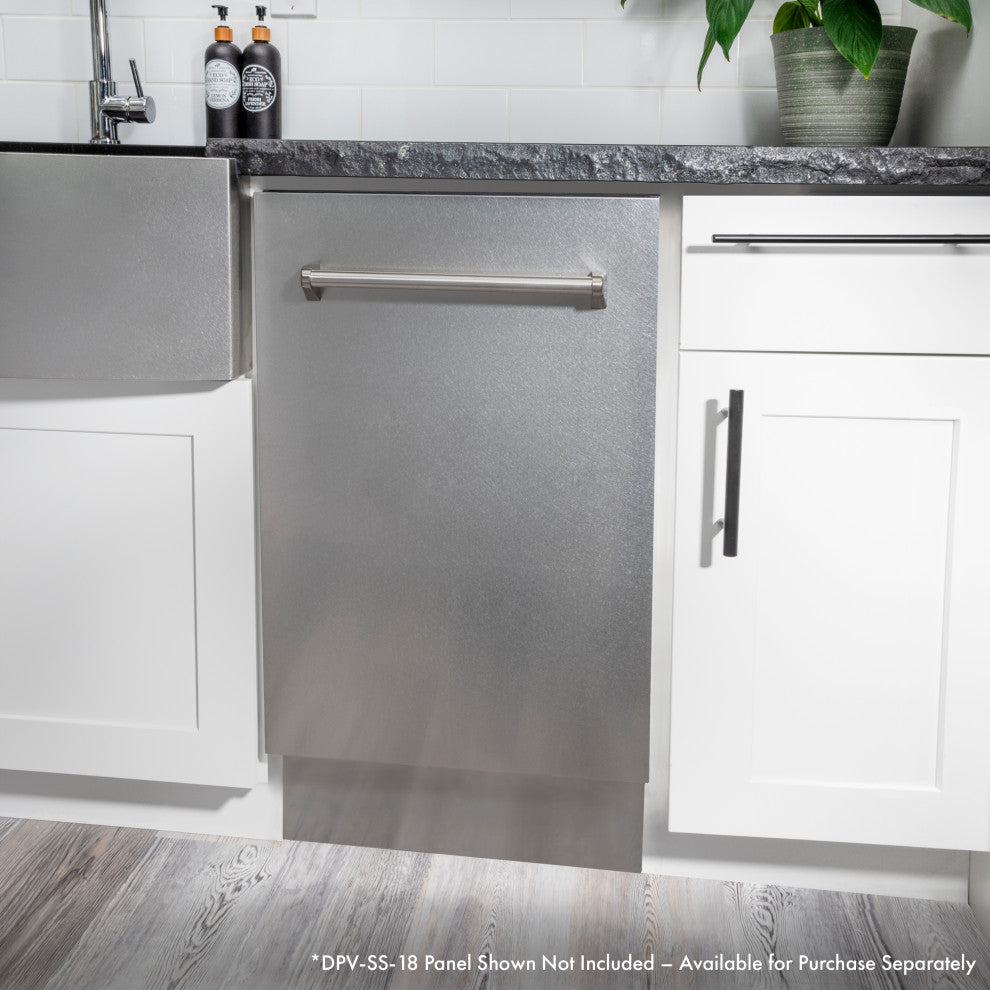 ZLINE 18 in. Tall Tub Style Dishwasher, Stainless Steel, DWV-18