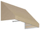 Awntech 5'' New Yorker Acrylic Fabric Fixed Awning, Tan