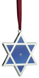 3" Silver-Plated Star of David Hanukkah Holiday Ornament