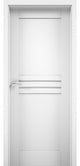 Solid French Door / Mela 7444 White Silk / Bathroom Bedroom Modern Doors -18x80