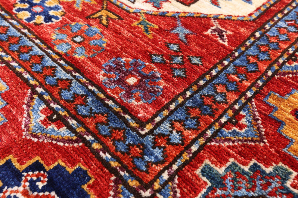 4' 11" X 6' 9" Hand-Knotted Bokhara Wool Rug - Q12682